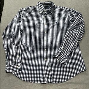 Men’s Ralph Lauren Oxford Large blue/white plaid button up